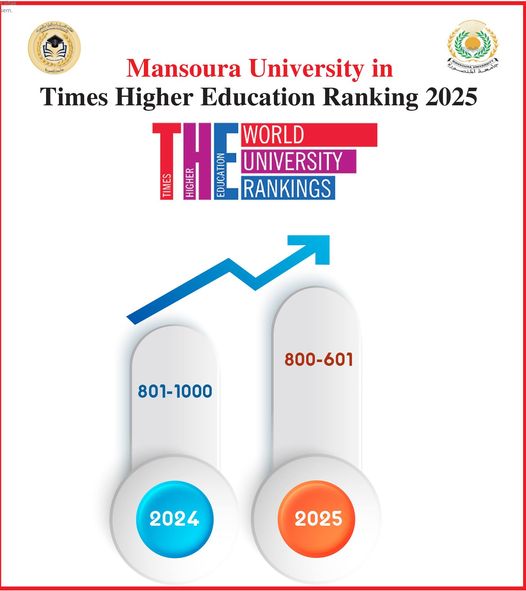 جامعه المنصورة تتصدر الجامعات الحكومية في تصنيف التايمز العالمي لعام 2025 