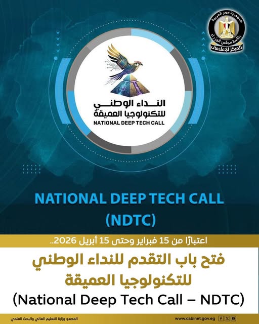 فتح باب التقدم للنداء الوطني للتكنولوجيا العميقة (National Deep Tech Call – NDTC) تحت مظلة مبادرة 
